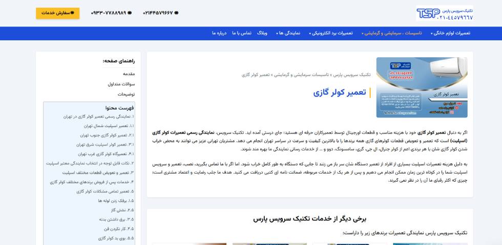 تکنیک سرویس پارس
