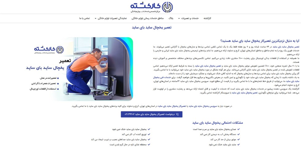 سرویس ساید بای ساید در تهران کارکشته